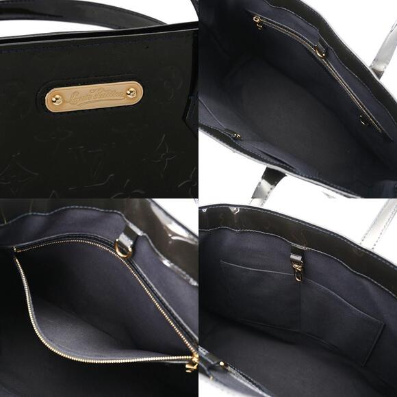 Louis Vuitton Vernis Wilshire Tote Blue Infini Black Monogram Handbag - Picture 11 of 11